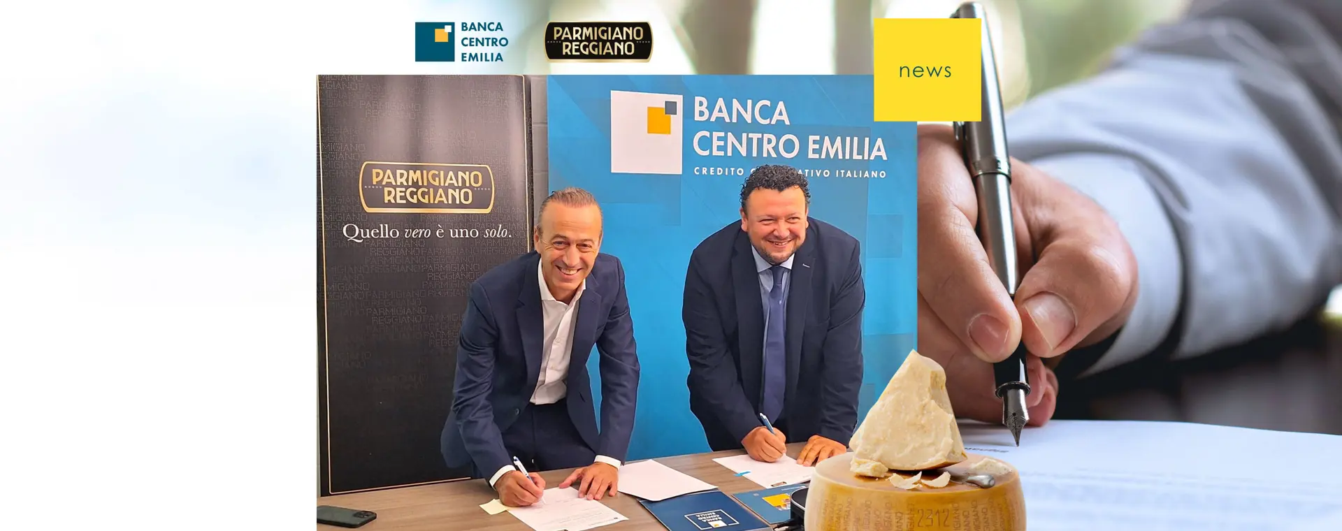 Accordo firmato tra Banca Centro Emilia e il Consorzio Parmigiano