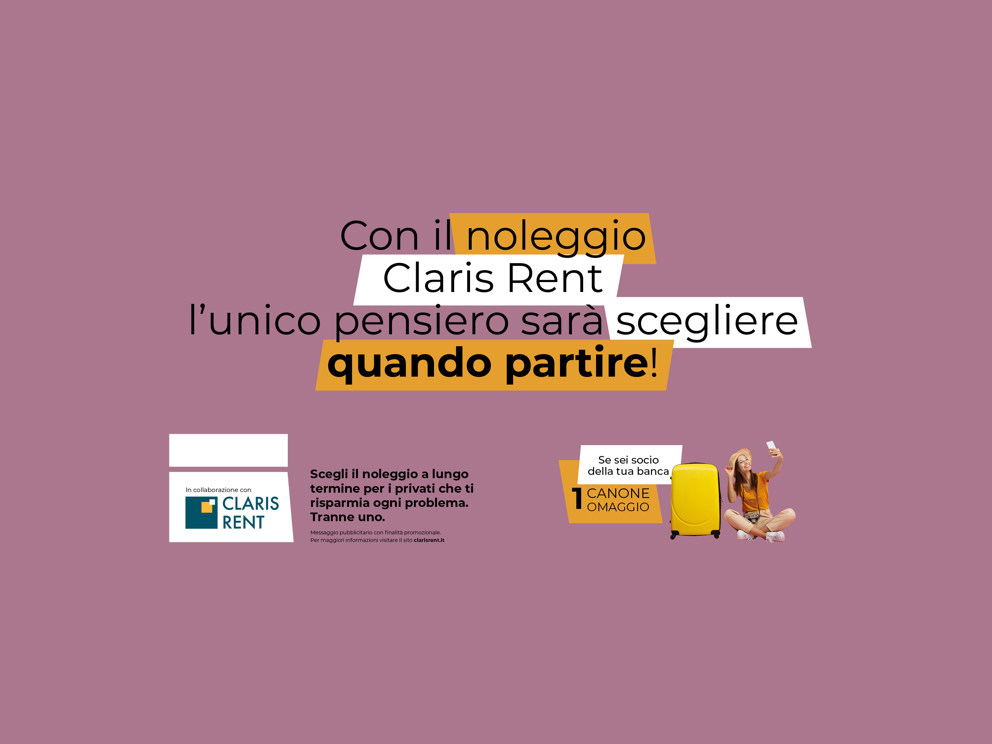 Nuove strade da percorrere: arrivano le offerte Claris Rent! 